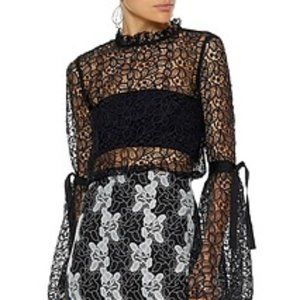 Alice McCall Black Lace Blouse - S